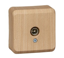 Этюд Сосна О/У Розетка TV единственная 0,7dB  TVA-002D  SE