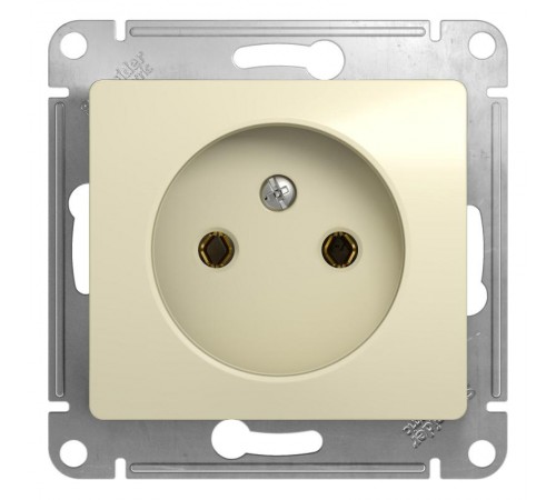 Glossa Бежевый Розетка без заземления  GSL000241  SE