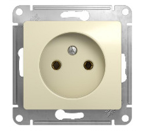 Glossa Бежевый Розетка без заземления  GSL000241  SE