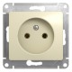 Glossa Бежевый Розетка без заземления  GSL000241  SE