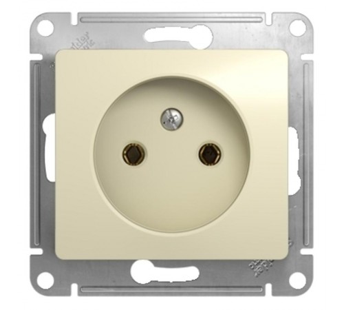Glossa Бежевый Розетка без заземления  GSL000241  SE