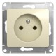 Glossa Бежевый Розетка без заземления  GSL000241  SE