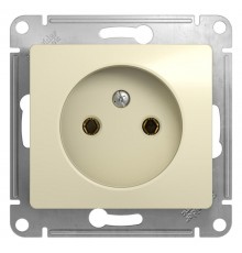Glossa Бежевый Розетка без заземления  GSL000241  SE