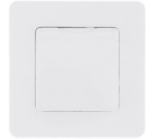 Inspiria Белый Розетка с крышкой с заземлением С/У со шторками 16А IP44 без рамки  673740  Legrand