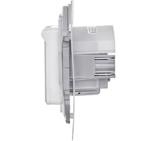 Inspiria Белый Розетка с крышкой с заземлением С/У со шторками 16А IP44 без рамки  673740  Legrand