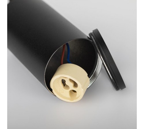 Светильник трековый однофазный TR45 - GU10 S BK подвесной 52*100 мм под лампу MR16 черный  Б0054182  ЭРА