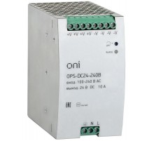 Блок питания OPS 220В AC/24В DC 240Вт ONI  OPS-DC24-240B  ONI