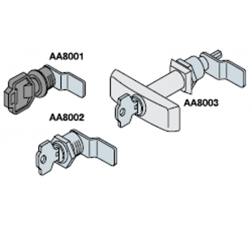 Ключ по треугольню вставку замка для шкафов SRN  AA5190  ABB