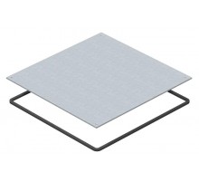 Заглушка монтажного основания UZD250 влагозащитная 282x282x4 мм (сталь) (DUF 250-2)  7400589  OBO Bettermann