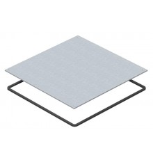 Заглушка монтажного основания UZD250 влагозащитная 282x282x4 мм (сталь) (DUF 250-2)  7400589  OBO Bettermann