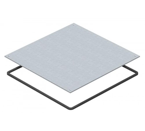 Заглушка монтажного основания UZD250 влагозащитная 282x282x4 мм (сталь) (DUF 250-2)  7400589  OBO Bettermann