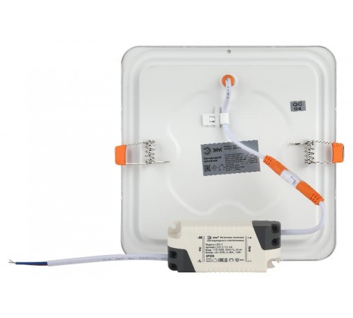 Светильник светодиодный встраиваемый downlight LED 2 12Вт 6500К белый квадрат  Б0019838  ЭРА