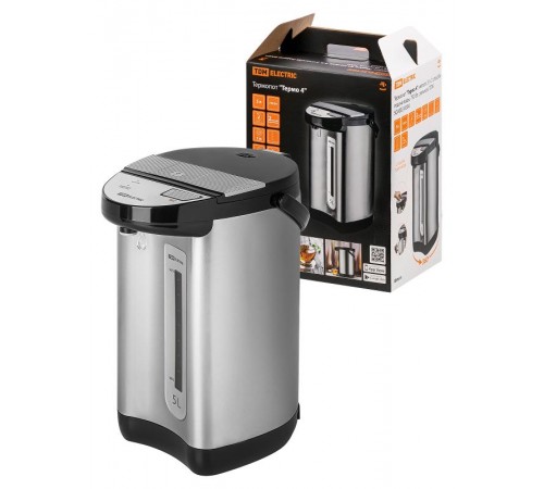 Термопот "Термо 4", металл, 5 л, 2 способа подачи воды, 750 Вт, стальной,  SQ4002-0004  TDM