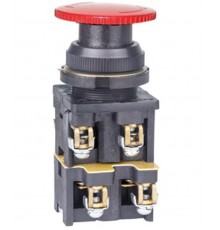 КЕ-022 У3 исп.1, красный, 4з, гриб без фиксации, IP40, 10А, 660В, выключатель кнопочный (ЭТ)  ET529279  Электротехник