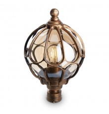 Светильник садово-парковый PL3703 60W 230V E27 180*180*320мм черное золото (на столб) ОТК ДИАМЕТР ОСНОВАНИЯ 45 мм  11359  FERON