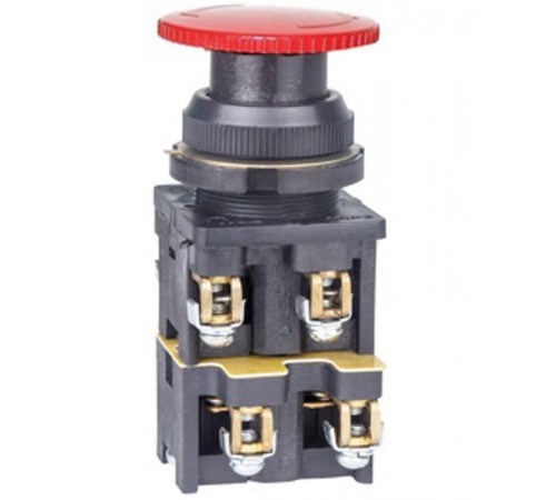 КЕ-022 У3 исп.8, красный, 1з+2р, гриб без фиксации, IP40, 10А, 660В, выключатель кнопочный (ЭТ)  ET529289  Электротехник