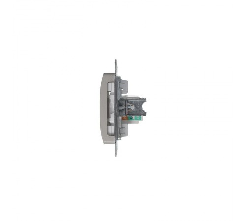 Glossa Платина Розетка компьютерная RJ45 кат.5E  GSL001281K  SE