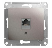 Glossa Платина Розетка компьютерная RJ45 кат.5E  GSL001281K  SE