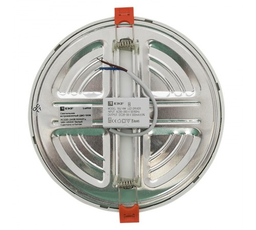 Светильник светодиодный встраиваемый ДВО 1008 14Вт 6500K IP20 Basic  DLL-1008-14-6500  EKF