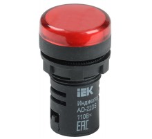 Лампа AD22DS(LED)матрица d22мм красный 24В AC/DC    BLS10-ADDS-024-K04  IEK