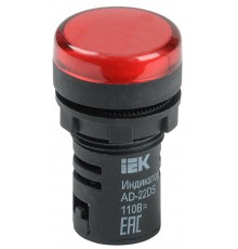 Лампа AD22DS(LED)матрица d22мм красный 110В AC/DC    BLS10-ADDS-110-K04  IEK