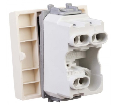 Переключатель "Ванильная дымка", "Avanti", 16A, 2 мод.  4405112  DKC