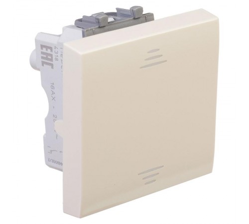 Переключатель "Ванильная дымка", "Avanti", 16A, 2 мод.  4405112  DKC