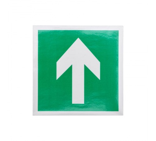 Наклейка эвакуационный знак "Направляющая стрелка"100*100 мм  56-0029  REXANT