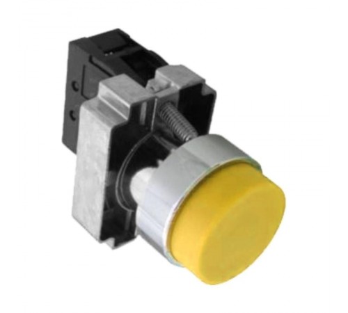 Кнопка управления NP2-BL55 без подсветки, желтая, 1НО+1НЗ, IP40 (R)  576040  CHINT