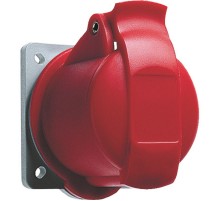 Розетка панельная с прямым минимальным фланцем 416R6, 16A, 3P+N+E, IP44, 6ч  2CMA193163R1000  ABB