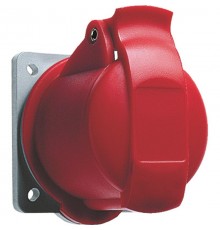 Розетка панельная с прямым минимальным фланцем 416R6, 16A, 3P+N+E, IP44, 6ч  2CMA193163R1000  ABB