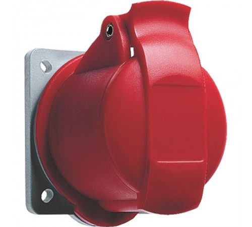 Розетка панельная с прямым минимальным фланцем 416R6, 16A, 3P+N+E, IP44, 6ч  2CMA193163R1000  ABB