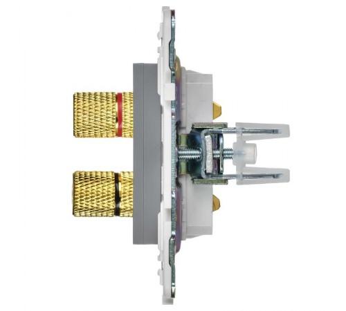 SKANDY Аудиорозетка 4-местная SK-A01Gr серый  SK-S40-K03  IEK