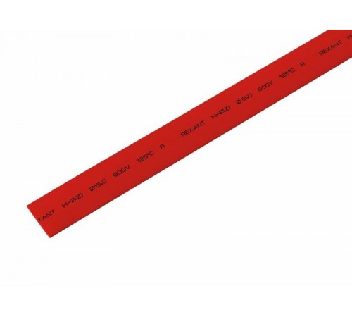 Трубка термоусаживаемая ТУТ 15,0/7,5мм, красная, упаковка 50 шт. по 1м,  55-1504  PROconnect