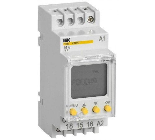 Таймер ТЭ80 цифровой 16А 230В на DIN-рейку KARAT  MTA10-16-080  IEK