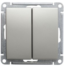 W59 Шампань Выключатель 2-клавишный, 10АХ  VS510-252-4-86  SE