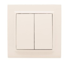 Выключатель 2-кл. СП 10А бежевый Минск EKFERV10-023-20EKF