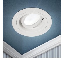 Светильник встраиваемый алюминиевый KL84 WH MR16/GU5.3 белый  Б0054346  ЭРА