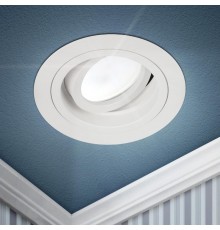 Светильник встраиваемый алюминиевый KL84 WH MR16/GU5.3 белый  Б0054346  ЭРА