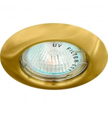 Светильник точечный встраиваемый под лампу DL13 MR16 50W G5.3 золото "сфера"  15127  FERON