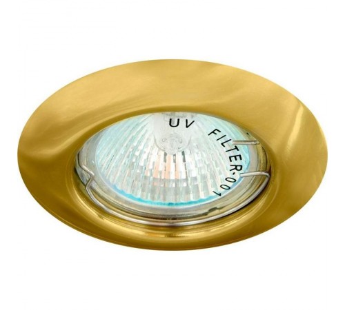 Светильник точечный встраиваемый под лампу DL13 MR16 50W G5.3 золото "сфера"  15127  FERON