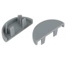 Заглушка  EC-KK-30-13-F для полукруглого кабель-канала серая 30х13мм 2шт/комплект  Б0064962  ЭРА