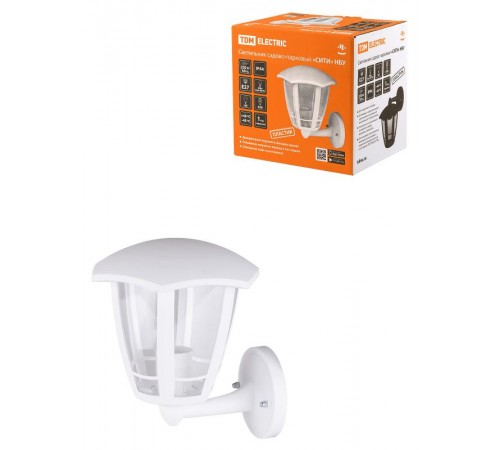 Светильник садово-парковый "СИТИ" НБУ 07-60-003 У1 6-ти гранник настенный вверх белый  SQ0330-1316  TDM