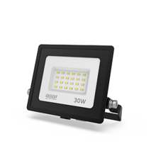 Прожектор светодиодный LED Elementary 30W 2100lm IP65 6500К черный ПРОМО 1/10  613100330P  Gauss