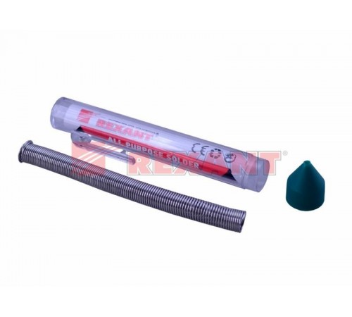 Припой с канифолью 20 гр. 1.0 мм (Sn60 Pb40 Flux 2.2%)   09-3103  REXANT