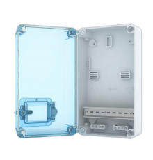 Корпус пластиковый KNS 66-350x200-1 350x200мм, IP66 под установку счетчика (355х210х130)  01-07-001  tekfor