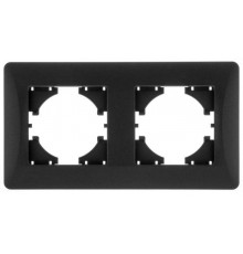 Ugra РАМКА 2-местная, цвет  графит.  С1120-010  GUSI Electric