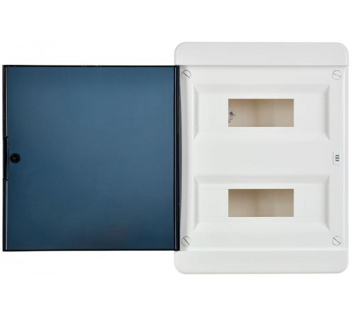 Корпус пластиковый навесной на 24 модуля ЩРН-П-24 IP41 черная прозрачная дверь TEKFOR  TF5-KP12-N-24-41-K01-K03  IEK