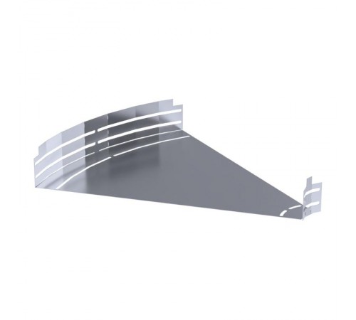 Угол горизонтальный изменяемый 0-45 градусов Стандарт INOX (AISI 316) 600х80  PR16.3633  Промрукав