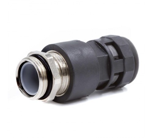 Муфта "труба-коробка" с герметичным уплотнением, с металлической резьбой, IP68, DN 12 мм, М20х1,5, полиамид, цвет черный  MARO-12M20N  DKC